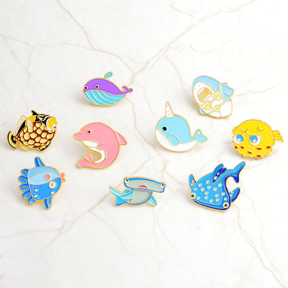 Lkbros Pin Kerah Bentuk Ikan Hiu Ikan Hiu Kartun Ikan Paus Imut Lkbros Pin Kerah Bentuk Ikan Hiu Ikan Hiu Kartun Ikan Paus Imut