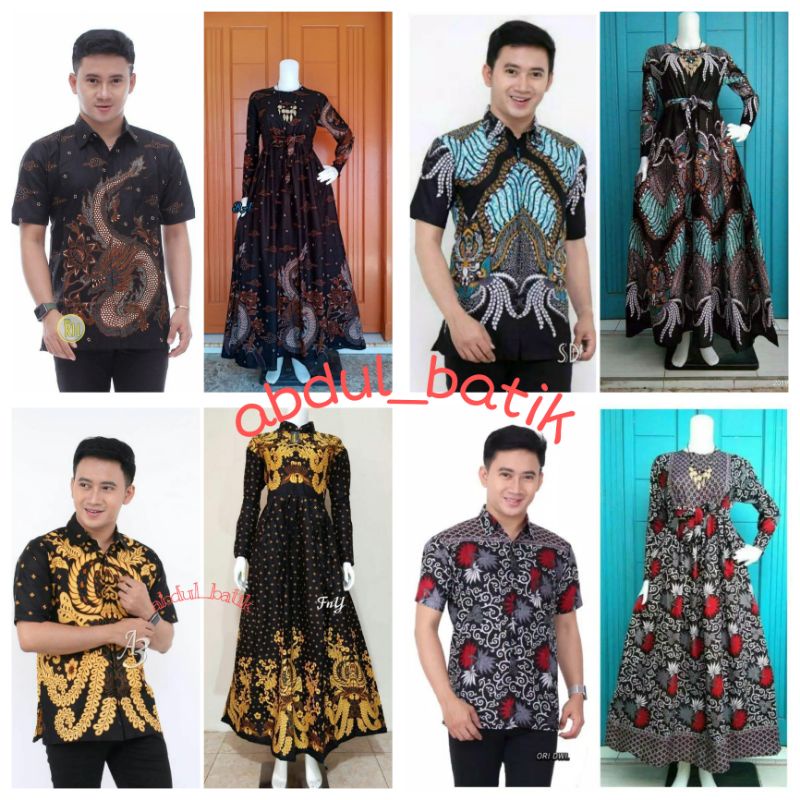 Maura Couple (COD) - Sania Ruffle Batik Couple ori Ndoro jowi DNT kemeja pendek Garansi Termurah Shopee