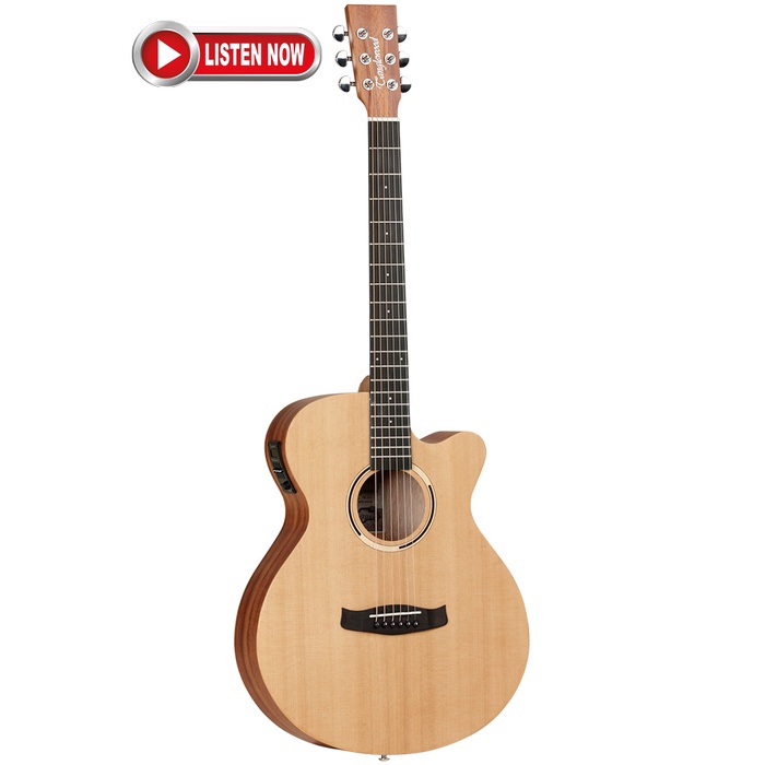 Gitar Akustik Elektrik Tanglewood TWR2 SFCE Super Folk Cutaway Original With Bag