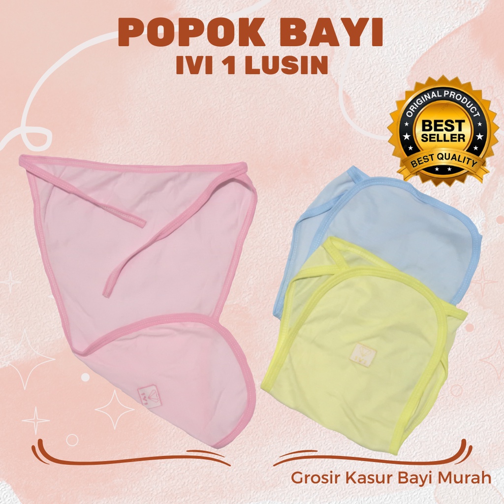 PROMO Popok Kain Bayi 1 Lusin IVI Bisa Cuci Ulang MURAH Bahan Berkualitas Bisa COD Bayar Di Tempat