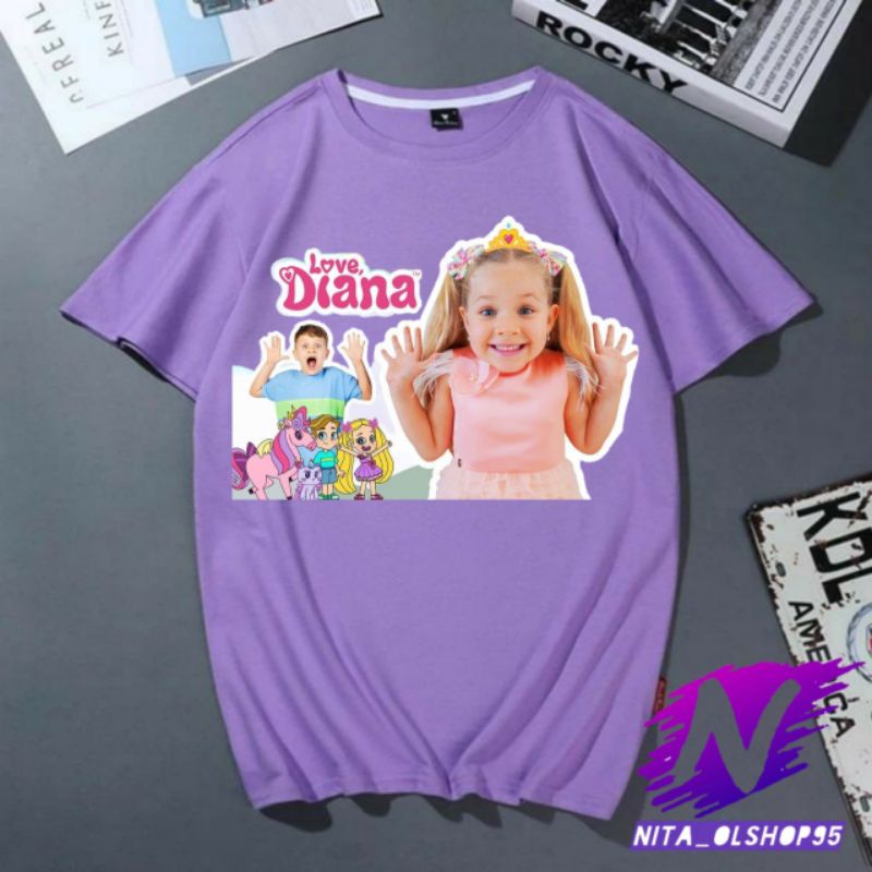 baju anak love Diana kaos love Diana