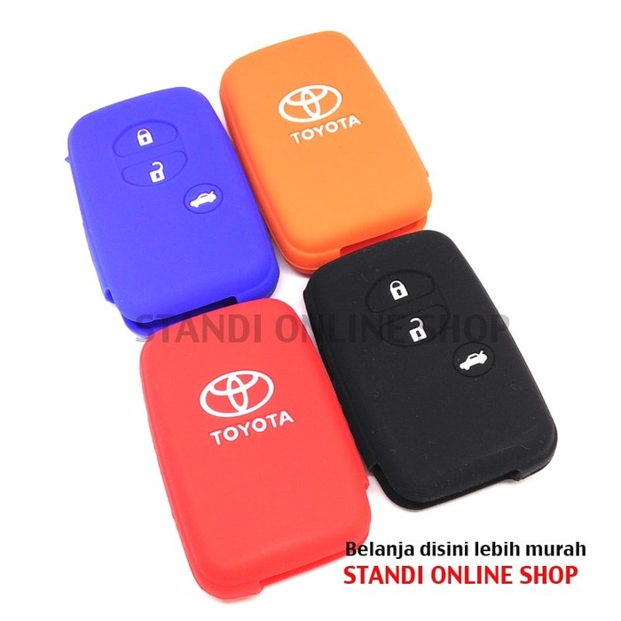 Kondom Kunci Silikon Remote Cover Toyota Camry Crown Prado Land Cruise