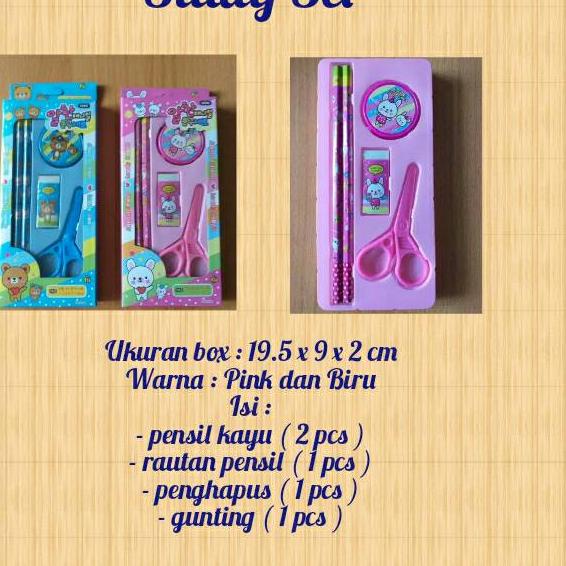 

Trend - Paket Hemat FS044 Bingkisan Ulang Tahun / Souvernir Ultah / Hadiah Lomba / ATK set / Stationery
