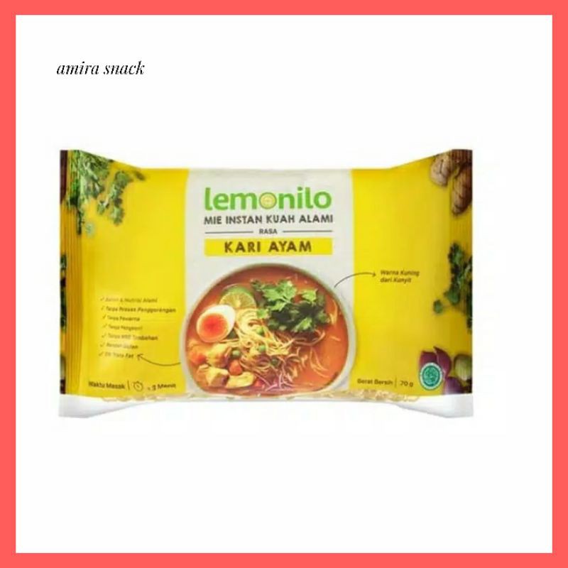 

Lemonilo Mie Instan Kuah Rasa Kari Ayam 70gr