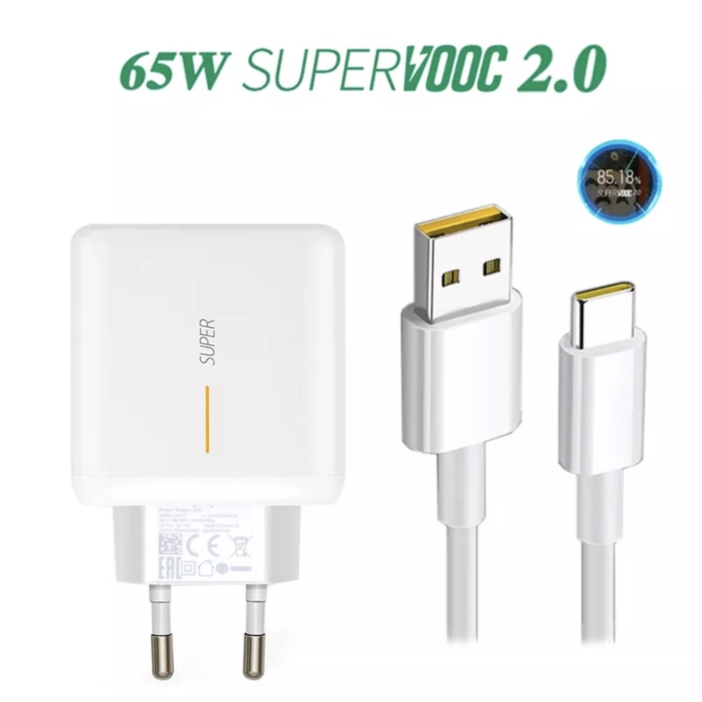 CHARGER REALME 65 WATT TYPE C SUPER VOOC