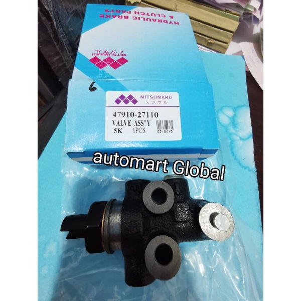 valve klep pembagi minyak rem kijang super 5k merk mitsumaru