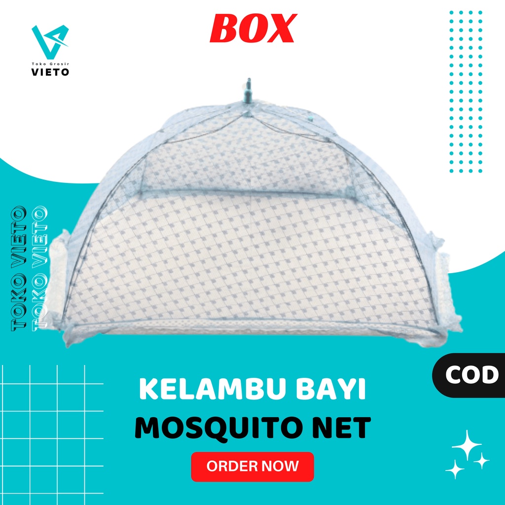 Kelambu Tidur Anak Bayi Merk Box Klambu Baby Selambu Tenda Bayi Murah Warna Kojong Jaring Anti Nyamu