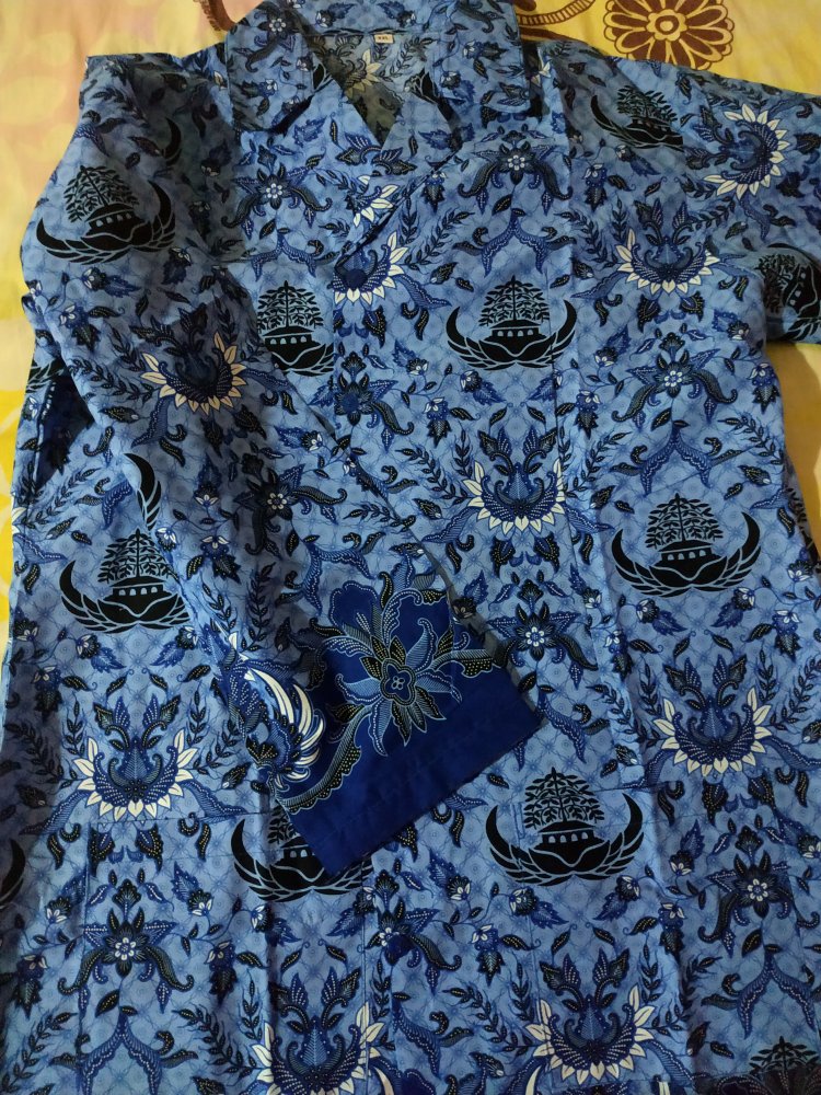 Korpri Bahan Katun Ukuran Big Size Jumbo Xxxl (4l) Pria Dan Wanita Produk Ready