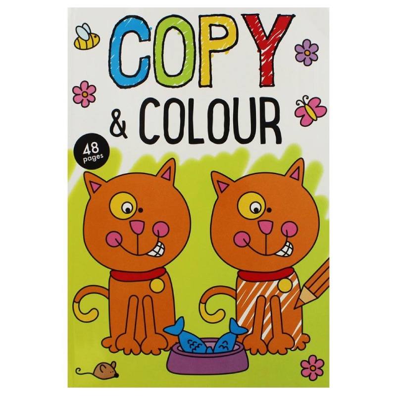 

Buku Mewarnai Anak Copy and Colour Coloring Book 48 pages