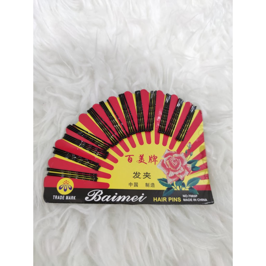 Jepit Lidi Bentol Jepit Sanggul Hair Pin Jepit Rambut Lidi Kipas ISI 48pcs