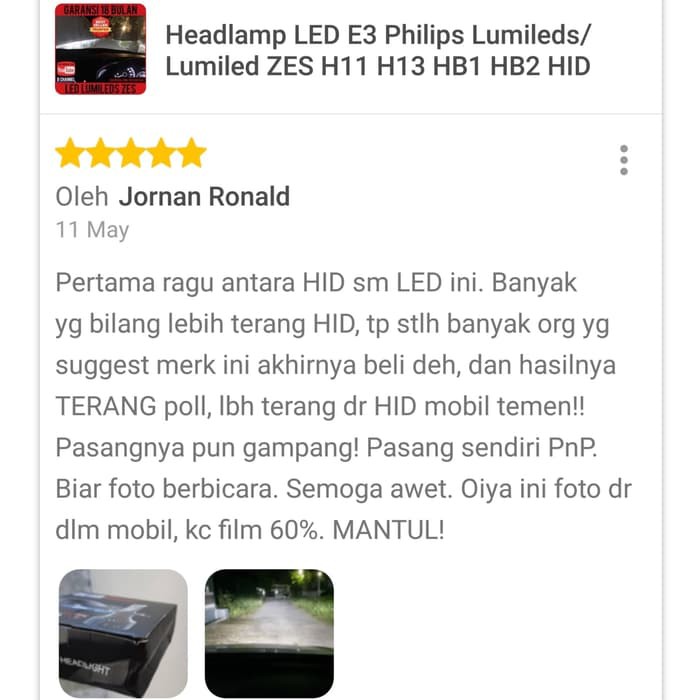 Paket LED Mitsubishi Xpander - Headlamp H4 Foglamp H11 H16 Expander