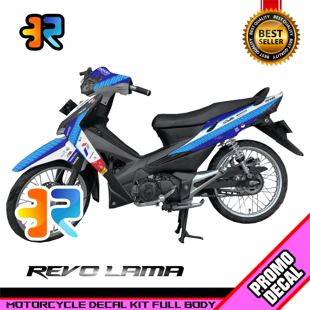 Decal Motor Revo Lama Desain Mandalika Sticker Full Body