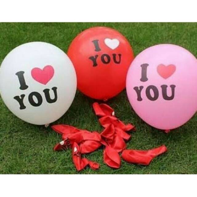 Balon latex Print I love you