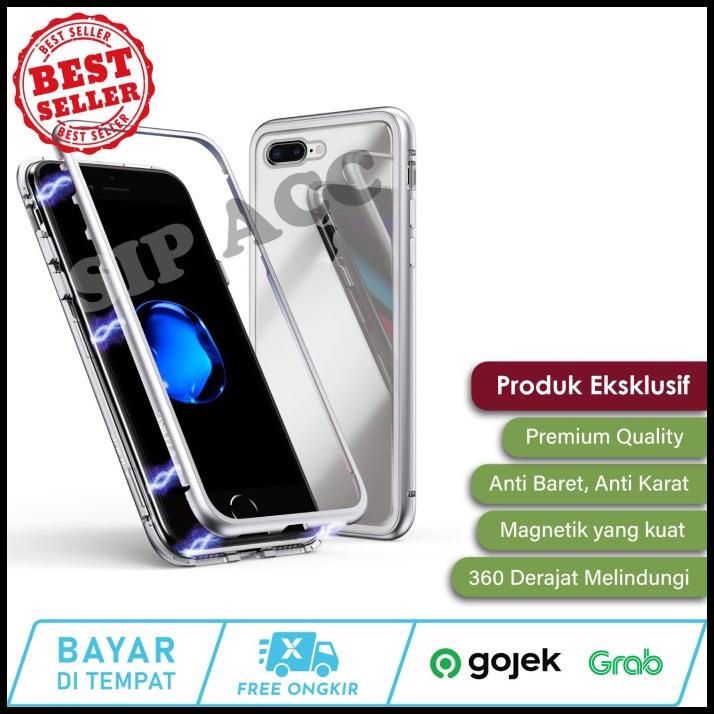 Casing Realme C1 C2 Phone Case Magnetic Magnet Metal Glass