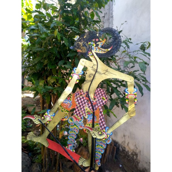 Wayang Kulit Sapi Asli Werkudoro/Werkudara Ukuran Standar Dalang