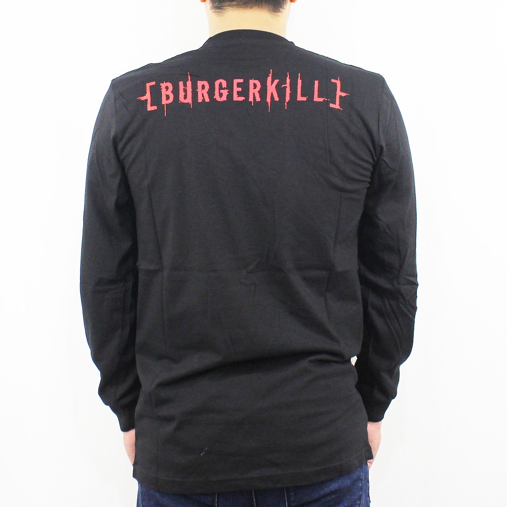 BAJU MUSIK BURGERKILL LENGAN PANJANG 01 SIZE L XL XXL  - BAJU LENGAN PANJANG - LONGSLEEVE PRIA - LONGSLEEVE MUSIK PRIA - DEADSQUAD - BLACK SABBATH - JASAD - JERUJI - BAJU BLACK METAL - SERINGAI - SLIPKNOT - BMTH - LAKNAT - BURGERKILL