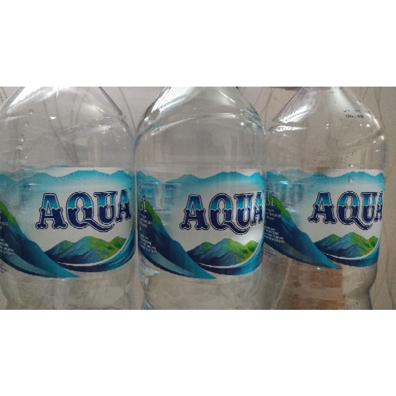 Botol Aqua besar 1500 ml kosong bersih sekali pakai