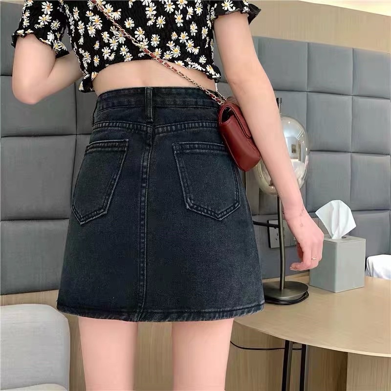 PREMIUM! DENIM SKIRT TWO POCKETS IMPOR