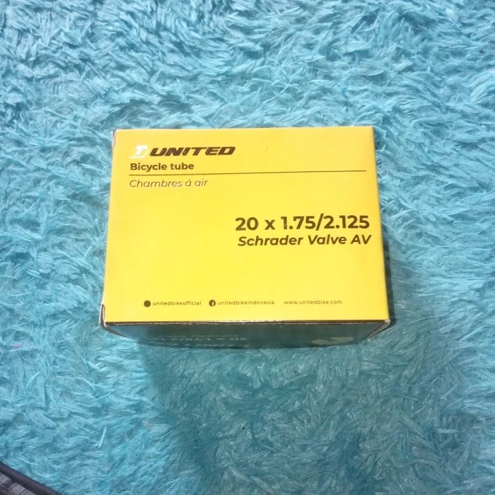 Parts BMX Ban Dalam United 20 x 1.75 - 2.125 Inner Tube