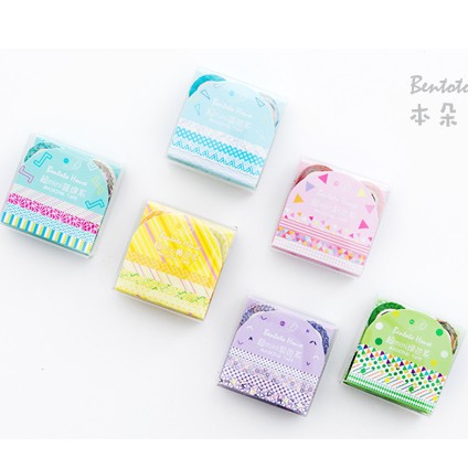 

washi tape set 4/isolasi fancy/masking tape/isolasi motif/isolasi dekor