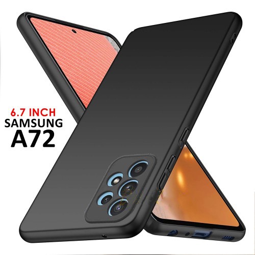 Black matte softcase Samsung A32, A32 5G, Samsung A52, Samsung A72 silikon case hitam