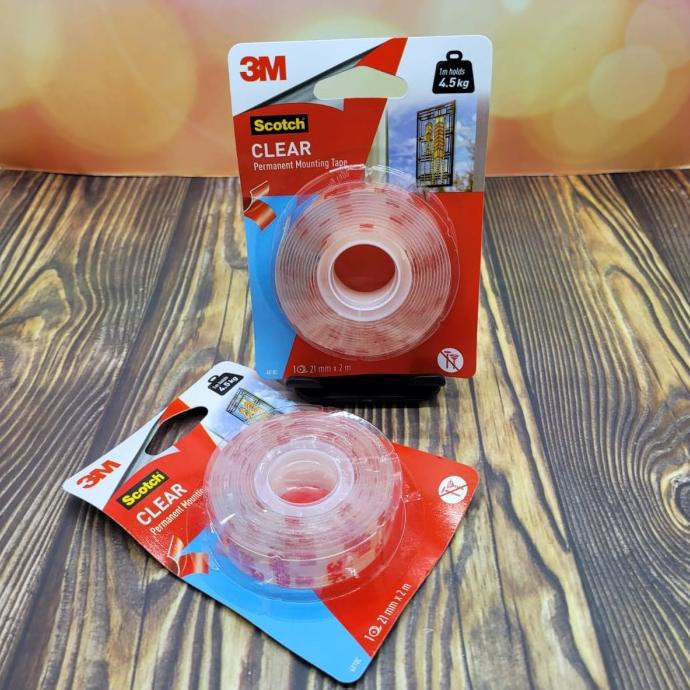 

(BISA COD) 3M Scotch Clear Permanent Mounting Tape 4010 Double Tape 3M Bening EKSLUSIF Kode 1049