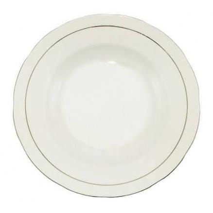 ~~~~~] 1 lusin Piring Sango 9" inch motif GARIS EMAS polos ceramic keramik