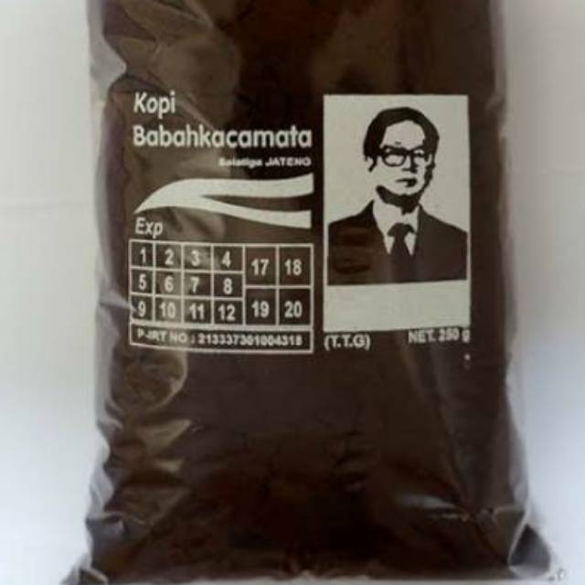 

Kopi robusta cap babah kacamata asli salatiga 250 gr