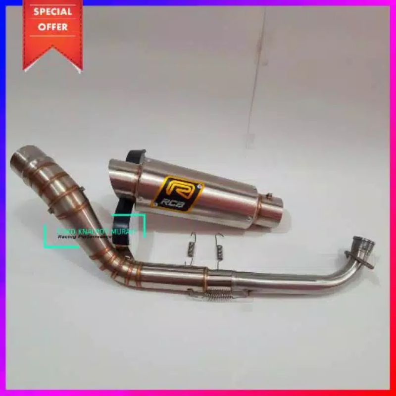 Knalpot racing RCB Khusus Nmax Aerox Lexi