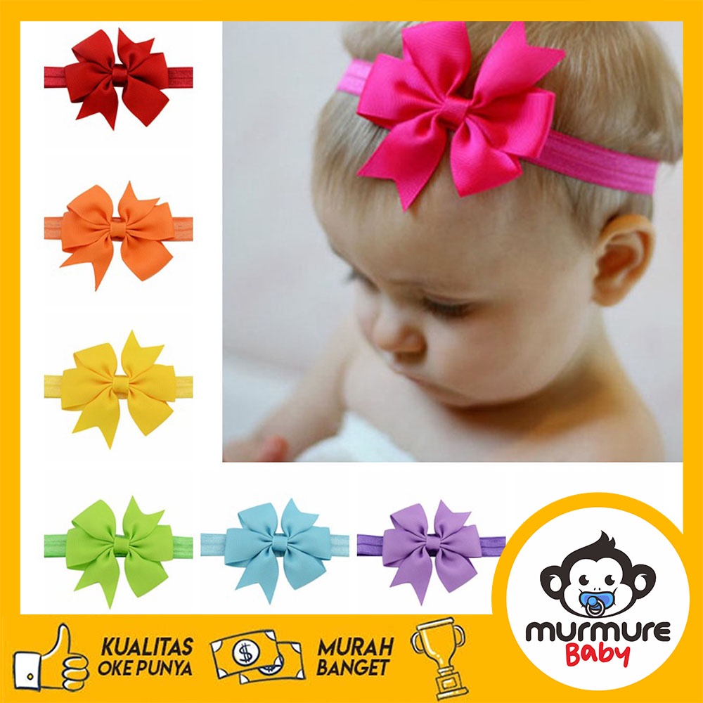 MURMURE.ID | BANDANA PITA BAYI BANDO ANAK BAYI BABY HEADBAND NEWBORN PITA KUPU KUPU