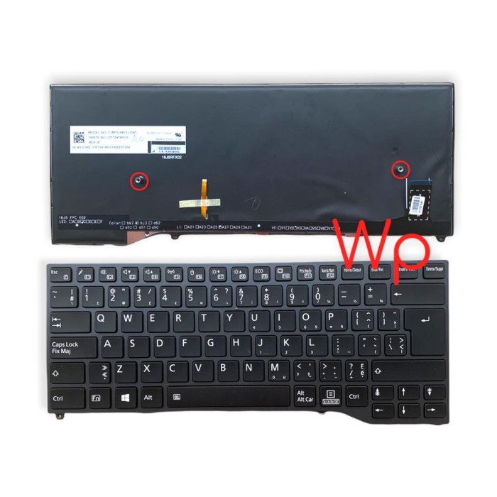 Keyboard FUJITSU LifeBook U748 U747 E548 E448 FJM16J66CUJD85