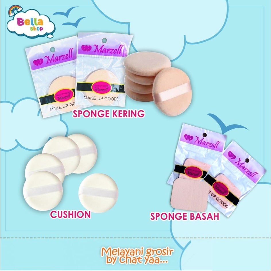 Spon Bedak Kering Powder Puff Sponge Spons Make Up - BELLA SHOP