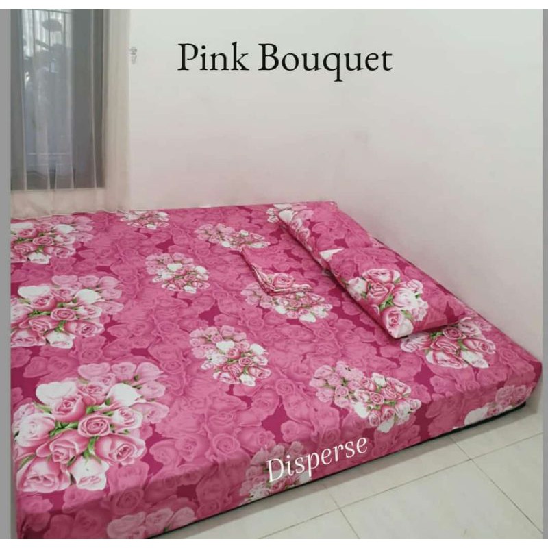 Sprei Homemade size 180 160 120 Pink Bouquet Pink Love Pony Ataya Grosir Sprei