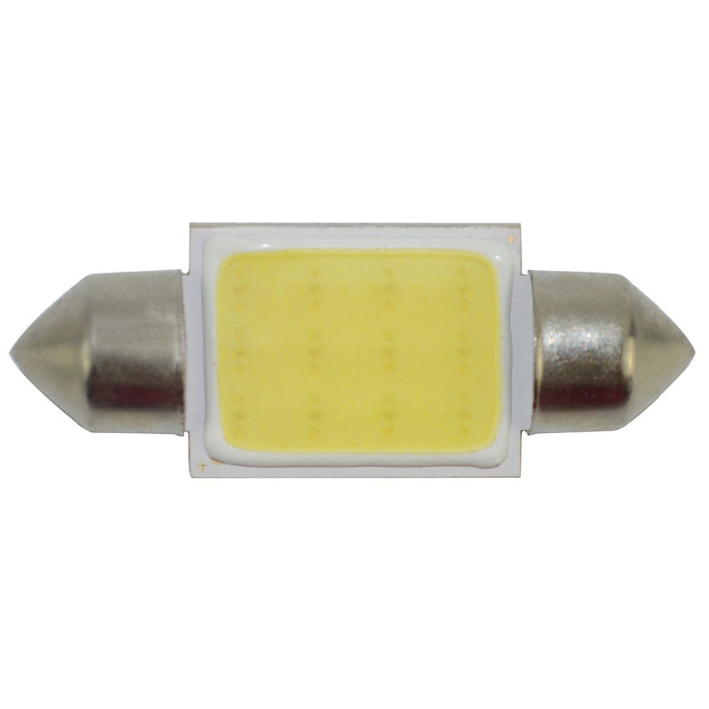 Lampu Interior Mobil LED COB Dome Light 39mm c5w BA9S 1 PCS - White