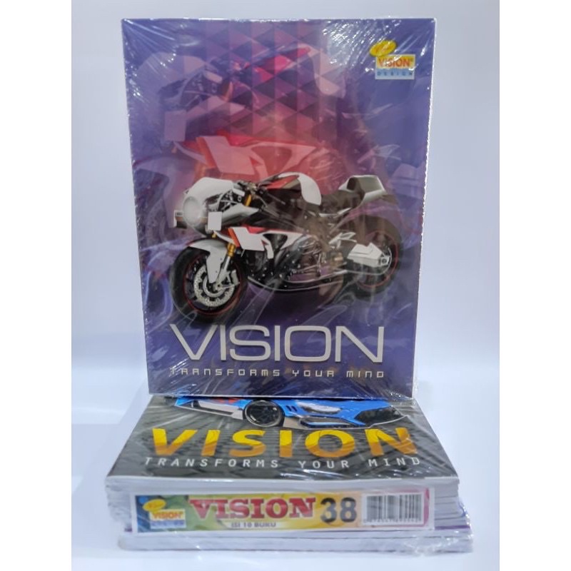 BUKU TULIS VISION 38 LEMBAR &amp; 32 LEMBAR