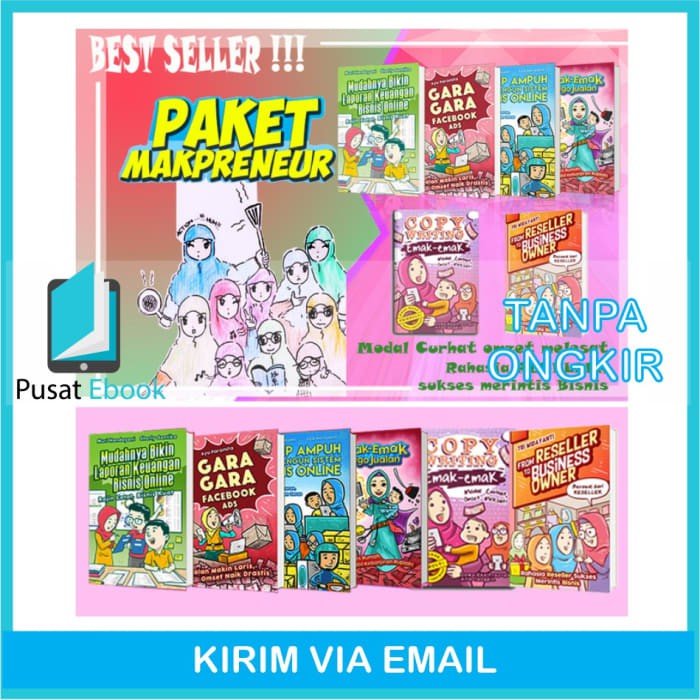 SALE Paket Makpreneur Copywriting FB Ads Reseller To Bisnis ebook scan - Data Digital