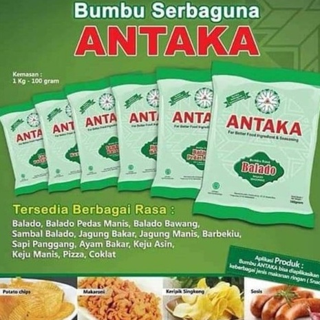 ANTAKA BUMBU TABUR INSTANT / BUMBU MASAK / BUMBU MASAKAN / BUMBU TABUR ANEKA RASA SERBA GUNA ANTAKA 100 GR