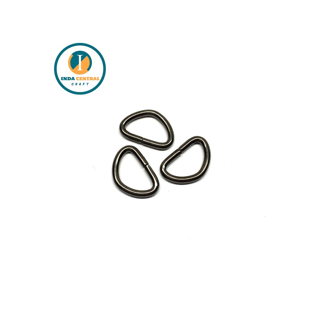 RING D AKSESORIS TAS 1.0 CM BLACK NIKEL