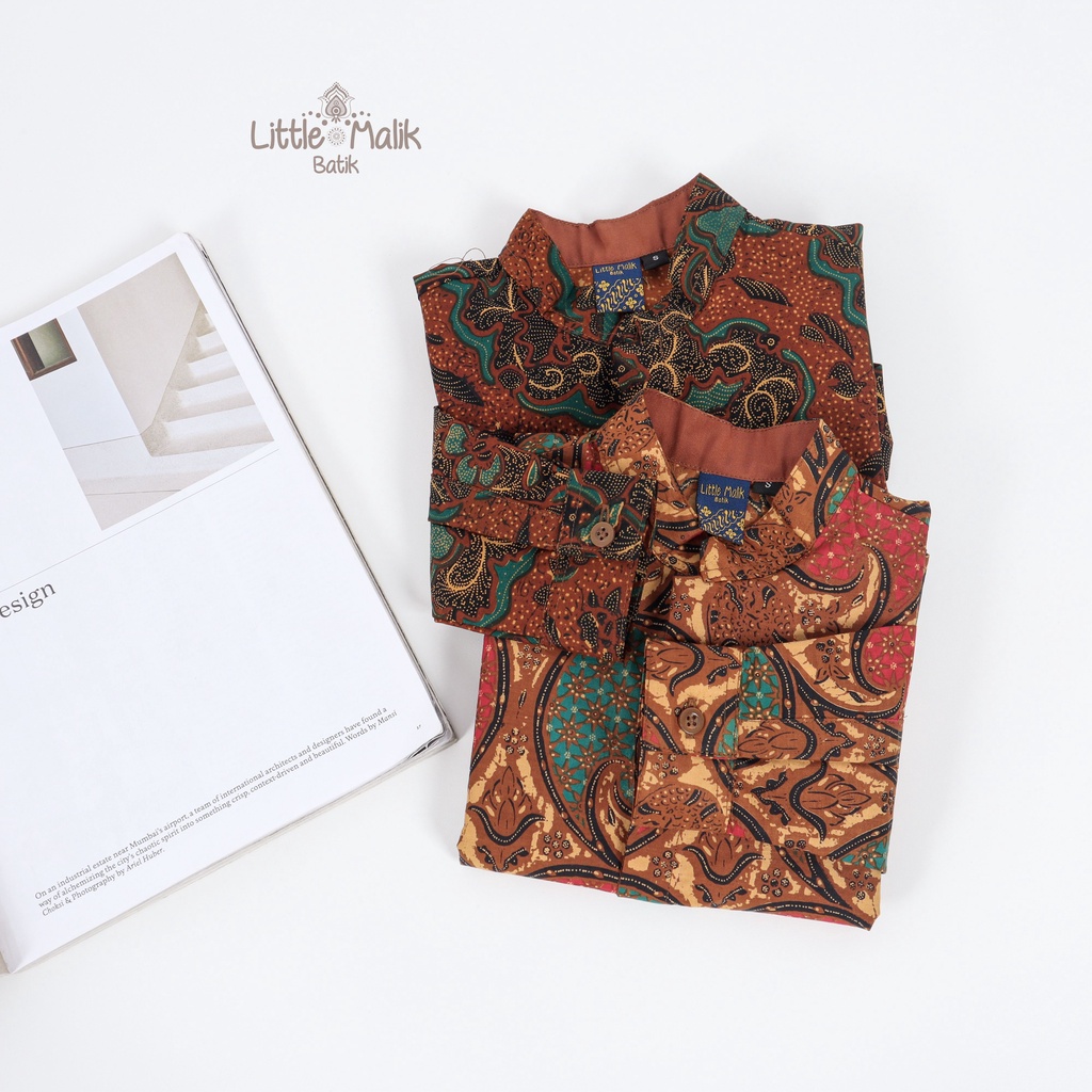 Kemeja Batik Anak Lengan Panjang By Little Malik Batik, Lawasan Solo