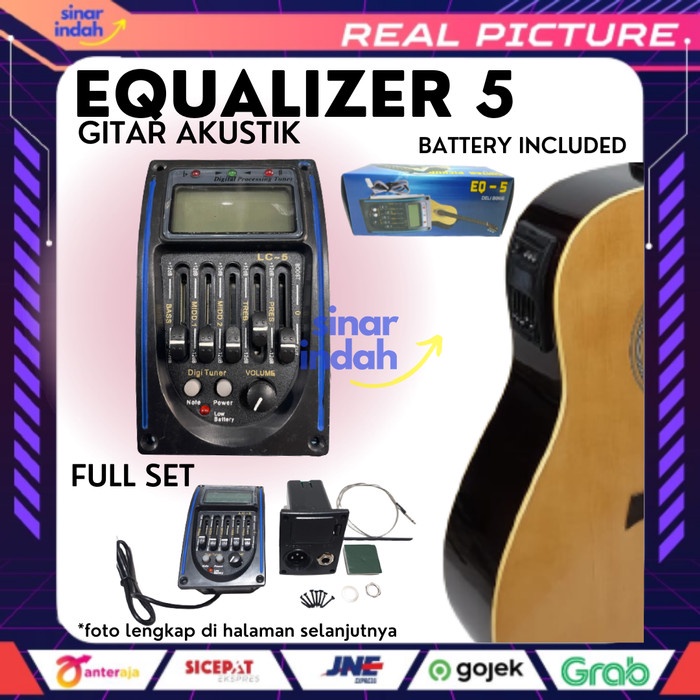 Jual PREAMP Akualiser Gitar Equalizer EQ5 Import GITAR AKUSTIK