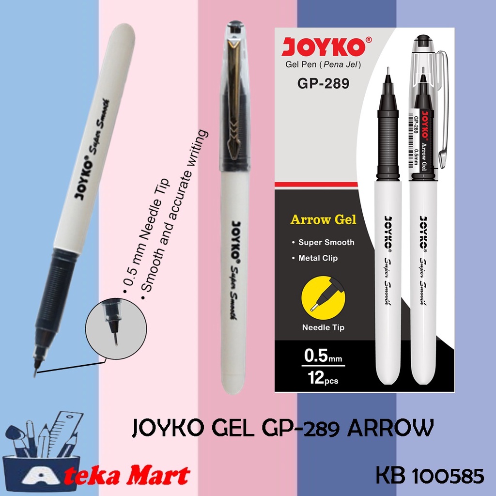 

[BOX/12PCS] JOYKO GEL PEN GP-289 (Arrow Gel)