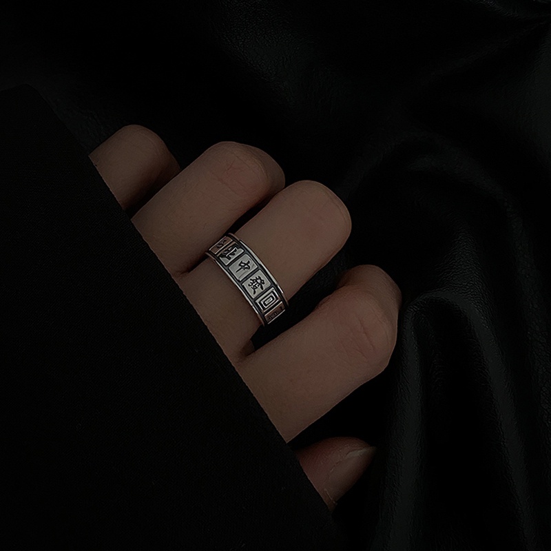 Cincin Mahjong Model Terbuka Gaya Retro Korea