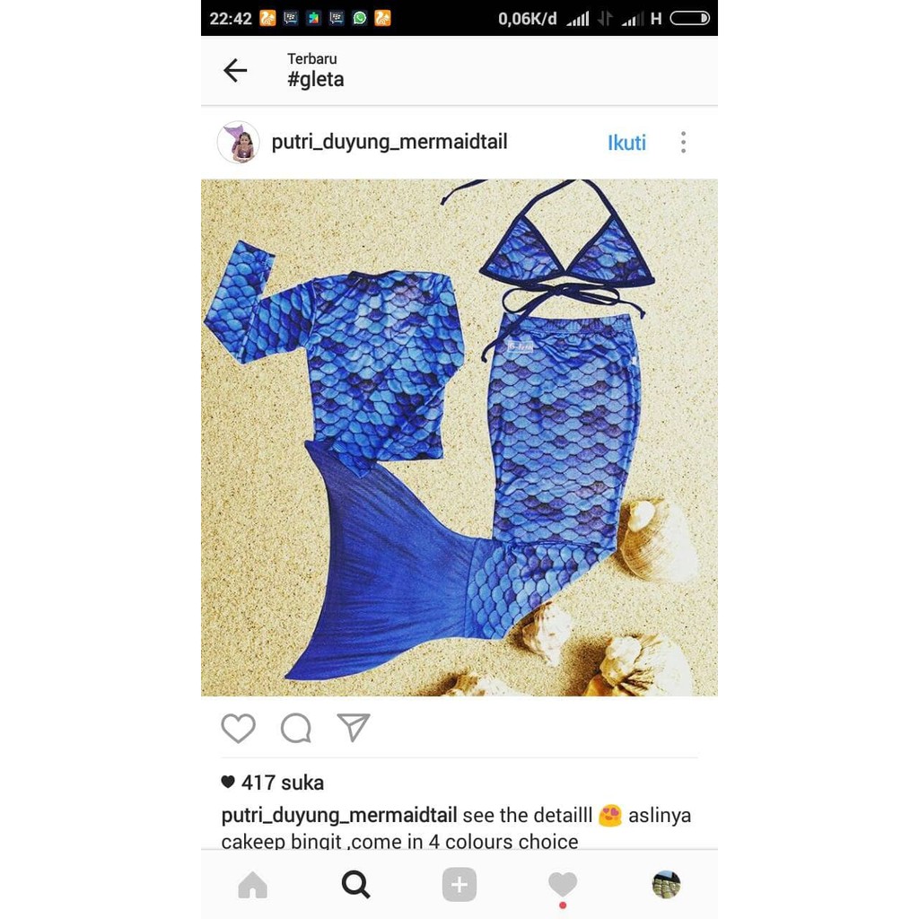 PROMO kostum mermaid with monofin | baju anak mermaid premium PALING MURAH