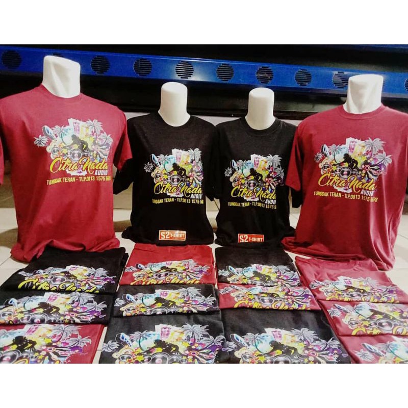 Kaos Custom Sablon Satuan - Kaos Sablon Custom Satuan - Sablon Kaos Bebas Desain, Kaos FOTO, Kaos Ka