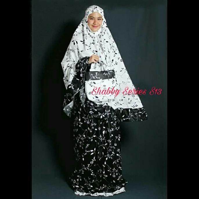 MUKENA DEWASA JUMBO MUKENAH SHOLAT KATUN ASIFA PUTIH