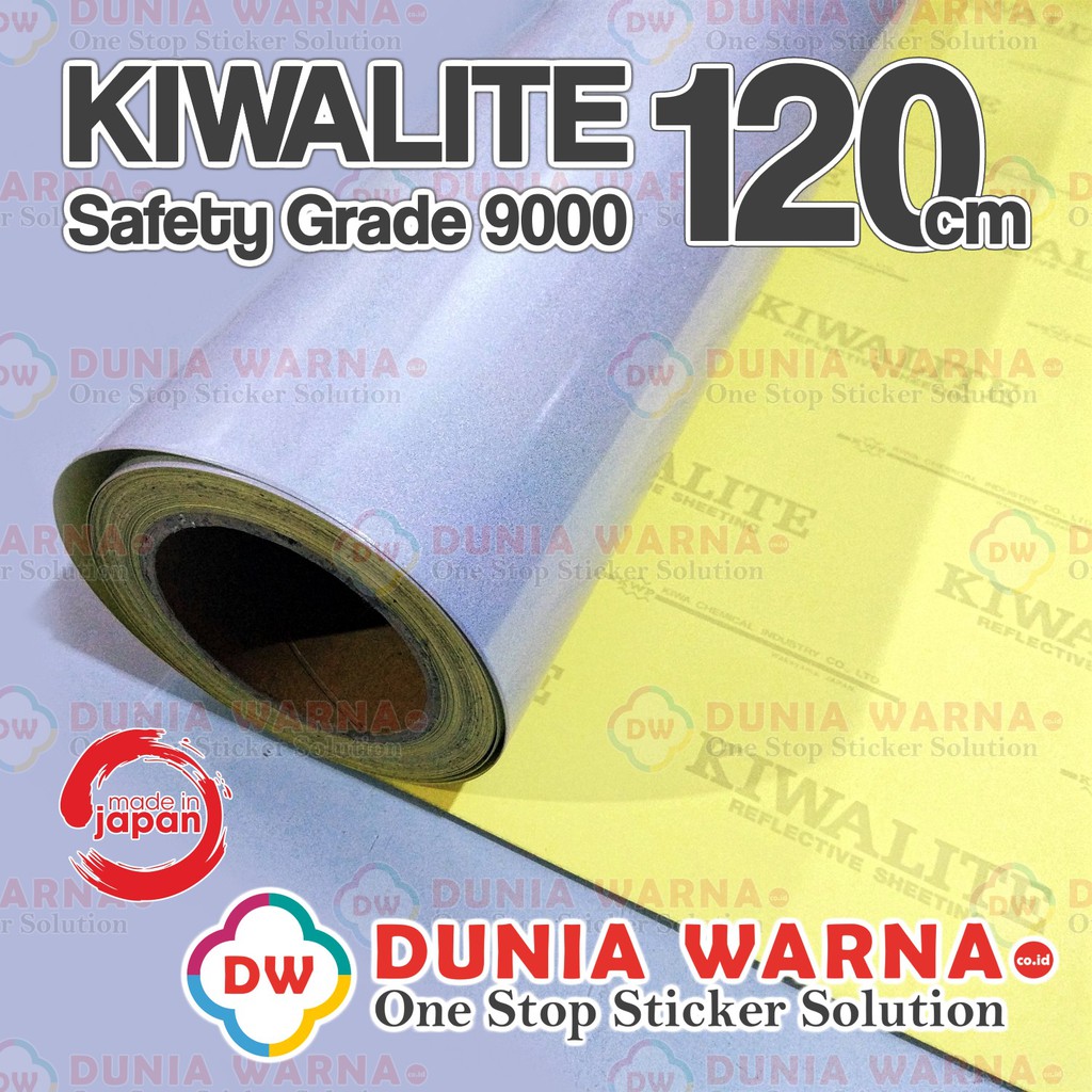 

[120cm x 45m] KIWALITE Safety Grade 9000 Series 48 Inch ROLL Scotchlite Reflective Sticker Rambu