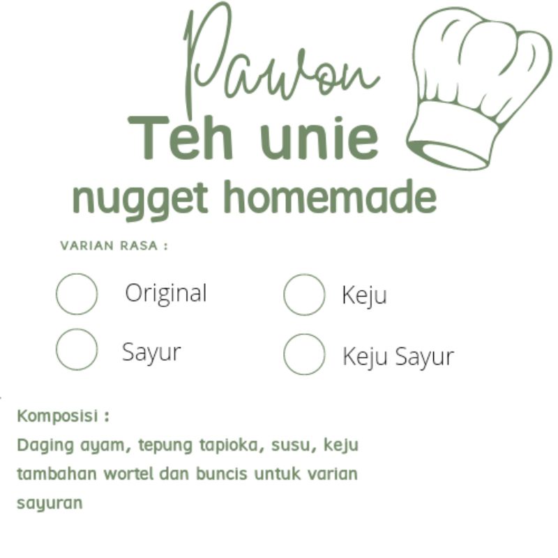 

Nugget Homemade by pawon teh unie