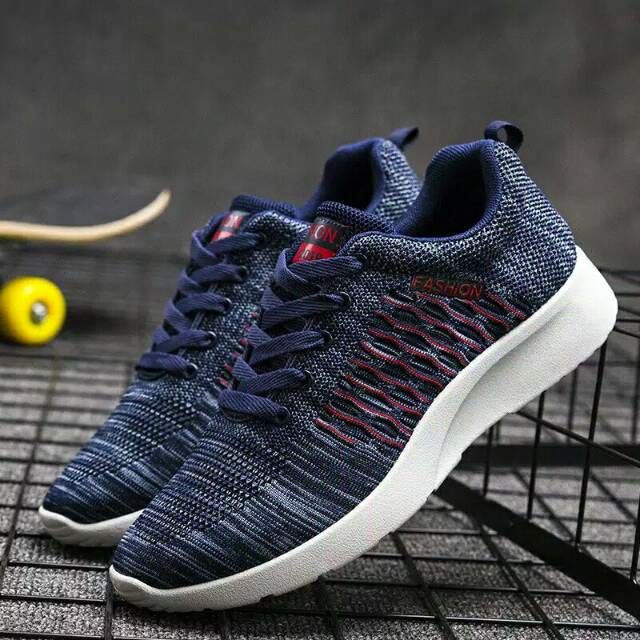 SEPATU PRODUK BARU !!! IMPORT SEPATU FASHION RAIN !!! - NAVY