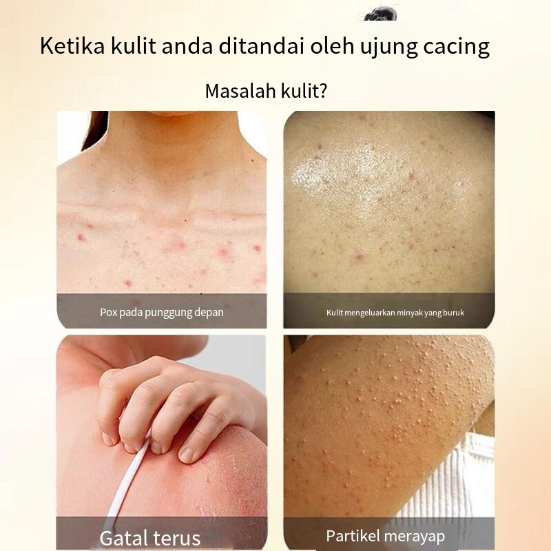 Wormwood Sabun mandi cair anti bakteria Menghilangkan tungau Membersihkan jerawat Anti gatal Body Wash Whitening Solusi Anti Jerawat  Memperbaiki Kulit Mencerahkan 100% herbal Produk Asli