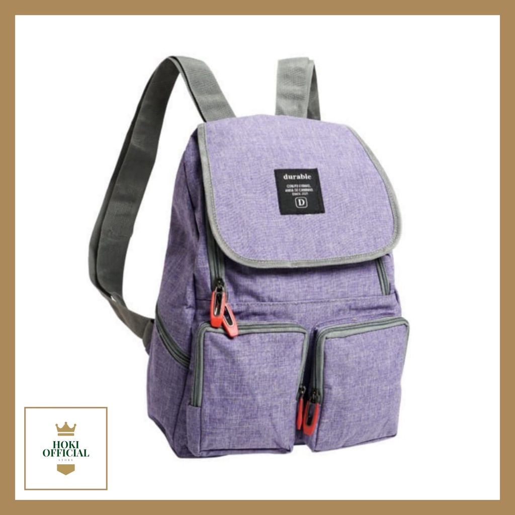 [COD] Tas Sekolah Wanita Warna Lilac Ransel Bagpack Lucu Tas Mini Korea Ransel Ungu Bisa COD HokiOfficial